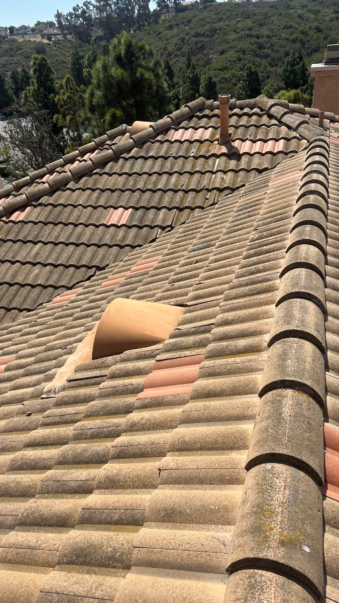 Before: Roof Cleaning in Oceanside