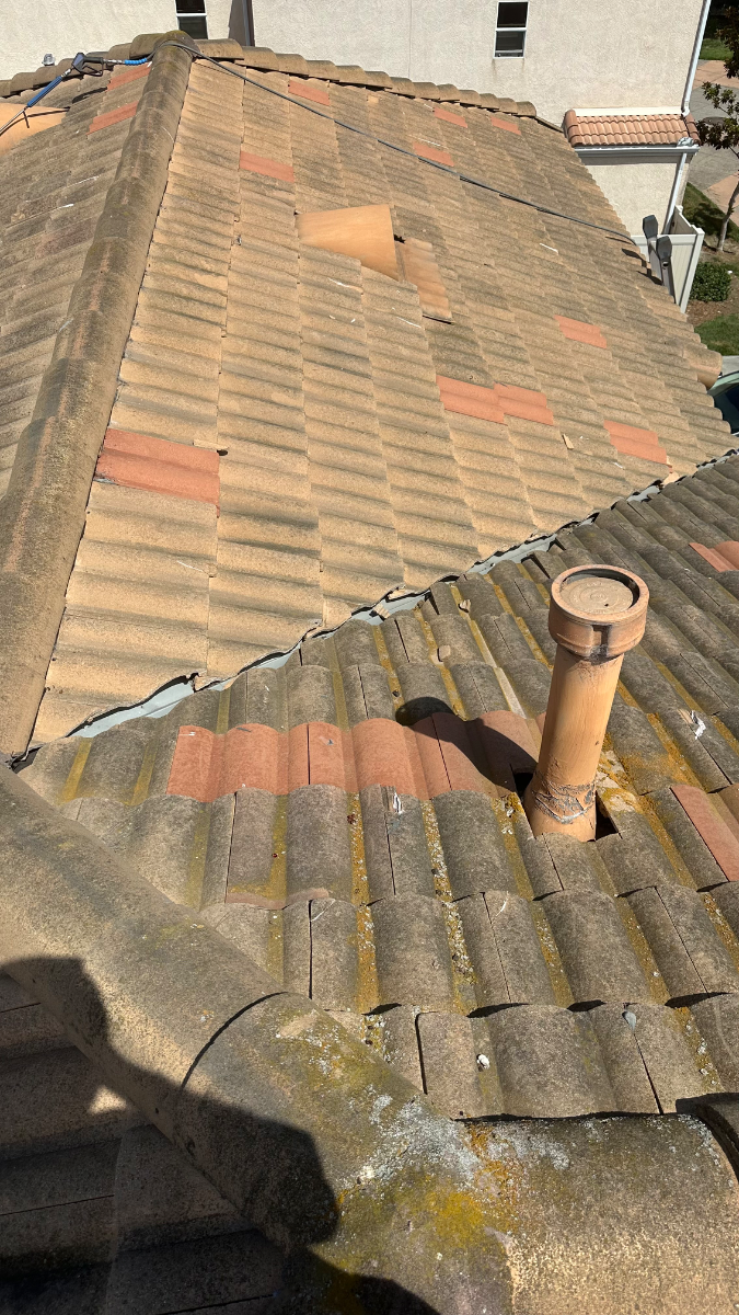 Before: Roof Cleaning in Oceanside