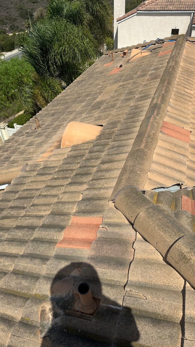Before: Roof Cleaning in Oceanside