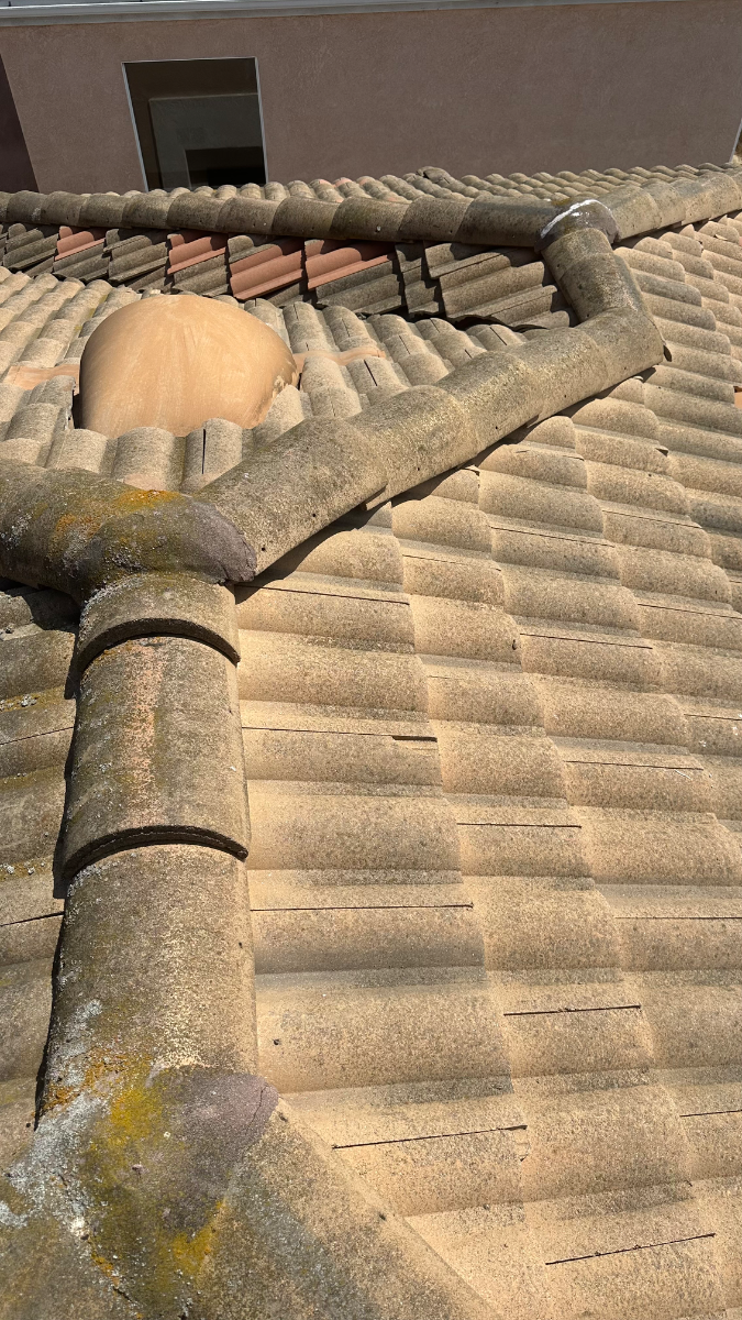 Before: Roof Cleaning in Oceanside