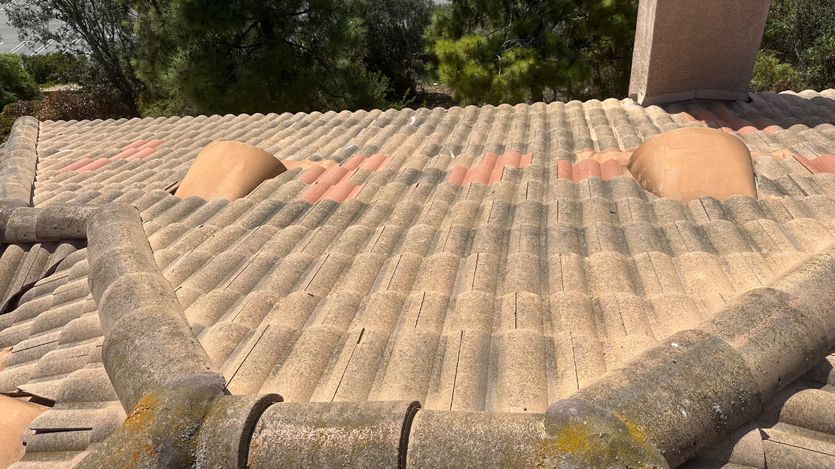 Before: Roof Cleaning in Oceanside